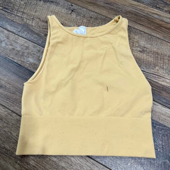 NIKI BIKI Orange One Size High Neck Fitted Summer Everyday Layering Crop Top - Picture 2 of 3